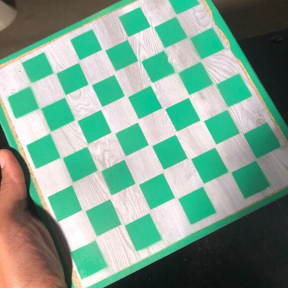 Scrapbook Chess Set - Green Mint - Picture 8 of 11